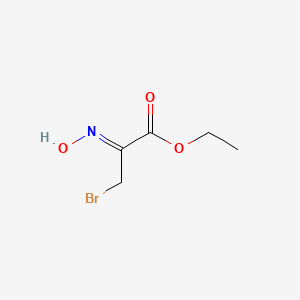 molecular formula C5H8BrNO3 B6596691 ETHYL (2Z)-3-BROMO-2-(HYDROXYIMINO)PROPANOATE CAS No. 73472-94-3