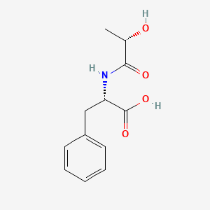 molecular formula C12H15NO4 B6596714 (2S)-2-[(2S)-2-hydroxypropanamido]-3-phenylpropanoic acid CAS No. 183241-73-8