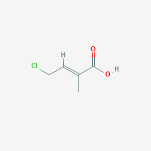 molecular formula C5H7ClO2 B6596725 (2E)-4-chloro-2-methylbut-2-enoic acid CAS No. 56905-13-6