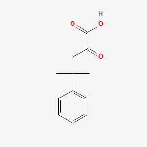 molecular formula C12H14O3 B6596732 4-methyl-2-oxo-4-phenylpentanoic acid CAS No. 217195-70-5