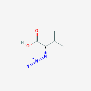 molecular formula C5H9N3O2 B6596743 (2S)-2-叠氮基-3-甲基丁酸 CAS No. 40224-47-3