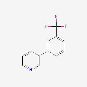 molecular formula C12H8F3N B6596747 3-[3-(trifluoromethyl)phenyl]pyridine CAS No. 5957-99-3