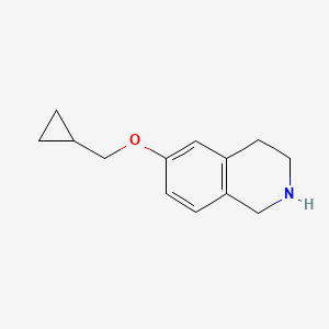 molecular formula C13H17NO B6596752 6-(cyclopropylmethoxy)-1,2,3,4-tetrahydroisoquinoline CAS No. 1887036-64-7