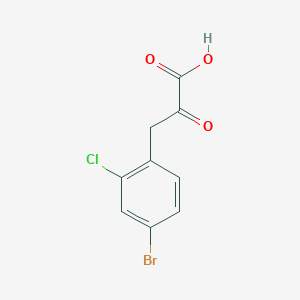 molecular formula C9H6BrClO3 B6596761 3-(4-bromo-2-chlorophenyl)-2-oxopropanoic acid CAS No. 1602484-75-2