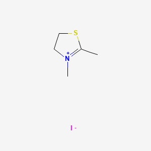 molecular formula C5H10INS B6596776 2,3-dimethyl-4,5-dihydro-1,3-thiazol-3-ium iodide CAS No. 26934-29-2