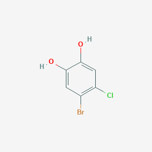molecular formula C6H4BrClO2 B6596791 4-bromo-5-chlorobenzene-1,2-diol CAS No. 369354-51-8