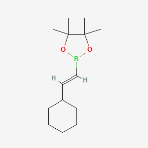 molecular formula C14H25BO2 B6596806 2-[(E)-2-cyclohexylethenyl]-4,4,5,5-tetramethyl-1,3,2-dioxaborolane CAS No. 172512-85-5