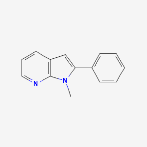 molecular formula C14H12N2 B6596813 1-methyl-2-phenyl-1H-pyrrolo[2,3-b]pyridine CAS No. 521984-94-1