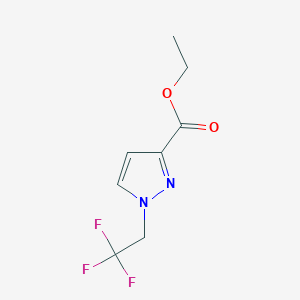 molecular formula C8H9F3N2O2 B6596814 ethyl 1-(2,2,2-trifluoroethyl)-1H-pyrazole-3-carboxylate CAS No. 1864016-41-0