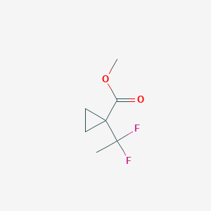 molecular formula C7H10F2O2 B6596839 methyl 1-(1,1-difluoroethyl)cyclopropane-1-carboxylate CAS No. 1909319-67-0