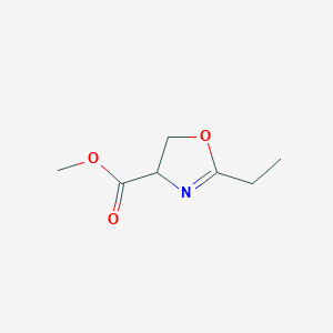 molecular formula C7H11NO3 B6596877 methyl 2-ethyl-4,5-dihydro-1,3-oxazole-4-carboxylate CAS No. 1443980-68-4