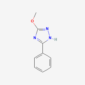 molecular formula C9H9N3O B6596881 3-methoxy-5-phenyl-4H-1,2,4-triazole CAS No. 57295-52-0