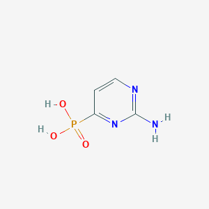 molecular formula C4H6N3O3P B6596914 (2-aminopyrimidin-4-yl)phosphonic acid CAS No. 99171-12-7