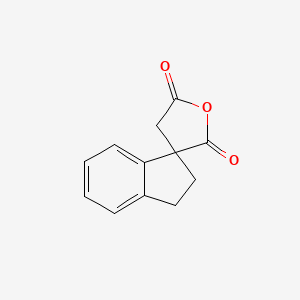 molecular formula C12H10O3 B6596942 2,3-dihydrospiro[indene-1,3'-oxolane]-2',5'-dione CAS No. 72735-51-4