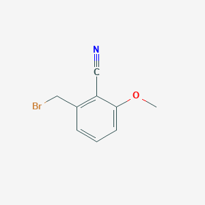molecular formula C9H8BrNO B6596963 2-(bromomethyl)-6-methoxybenzonitrile CAS No. 53005-45-1