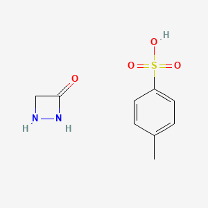 molecular formula C9H12N2O4S B6596979 1,2-diazetidin-3-one, 4-methylbenzene-1-sulfonic acid CAS No. 79289-49-9