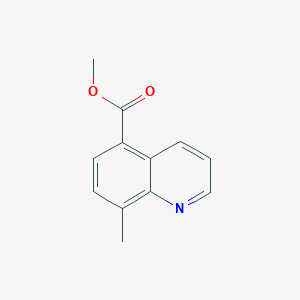 molecular formula C12H11NO2 B6596995 methyl 8-methylquinoline-5-carboxylate CAS No. 82967-38-2