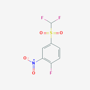 4-difluoromethanesulfonyl-1-fluoro-2-nitrobenzene