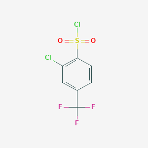 molecular formula C7H3Cl2F3O2S B065970 2-Chloro-4-(trifluoromethyl)benzenesulfonyl chloride CAS No. 175205-54-6
