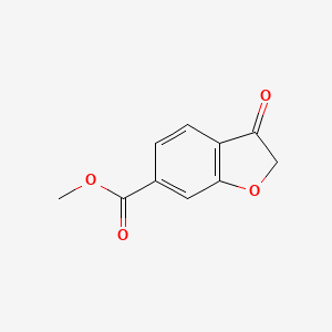molecular formula C10H8O4 B6597015 methyl 3-oxo-2,3-dihydro-1-benzofuran-6-carboxylate CAS No. 1337858-36-2