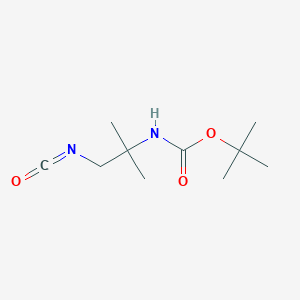 molecular formula C10H18N2O3 B6597020 tert-butyl N-(1-isocyanato-2-methylpropan-2-yl)carbamate CAS No. 169954-70-5
