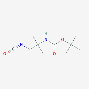 molecular formula C10H18N2O3 B6597020 Carbamic acid, (2-isocyanato-1,1-dimethylethyl)-, 1,1-dimethylethyl ester CAS No. 169954-70-5