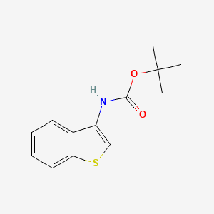molecular formula C13H15NO2S B6597071 tert-butyl N-(1-benzothiophen-3-yl)carbamate CAS No. 89564-05-6