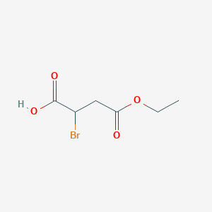 molecular formula C6H8BrO4- B6597081 2-bromo-4-ethoxy-4-oxobutanoic acid CAS No. 89317-67-9