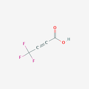 molecular formula C4HF3O2 B6597102 trifluorobut-2-ynoic acid, 89,61% solution in Et2O CAS No. 120801-99-2