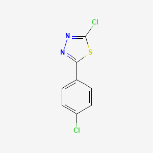 molecular formula C8H4Cl2N2S B6597110 2-chloro-5-(4-chlorophenyl)-1,3,4-thiadiazole CAS No. 19430-31-0