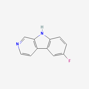 molecular formula C11H7FN2 B6597125 6-fluoro-9H-pyrido[3,4-b]indole CAS No. 86349-41-9