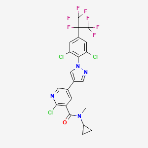 2-chloro-N-cyclopropyl-5-{1-[2,6-dichloro-4-(1,1,1,2,3,3,3-heptafluoropropan-2-yl)phenyl]-1H-pyrazol-4-yl}-N-methylpyridine-3-carboxamide