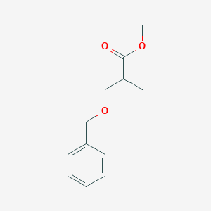 molecular formula C12H16O3 B6597141 methyl 3-(benzyloxy)-2-methylpropanoate CAS No. 59965-24-1