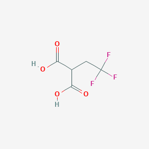 molecular formula C5H5F3O4 B6597146 2-(2,2,2-trifluoroethyl)propanedioic acid CAS No. 99783-24-1