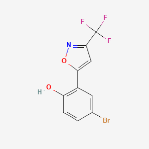 4-bromo-2-[3-(trifluoromethyl)-1,2-oxazol-5-yl]phenol