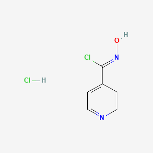 molecular formula C6H6Cl2N2O B6597159 N-hydroxypyridine-4-carbonimidoyl chloride hydrochloride CAS No. 4185-98-2