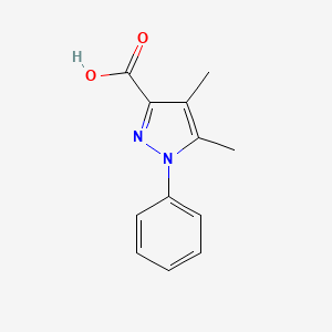 molecular formula C12H12N2O2 B6597281 4,5-dimethyl-1-phenyl-1H-pyrazole-3-carboxylic acid CAS No. 153863-61-7