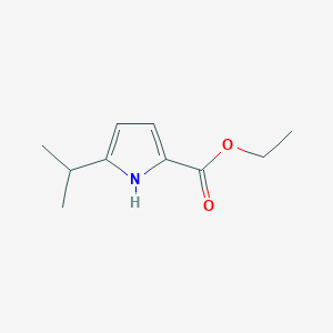 molecular formula C10H15NO2 B6597302 ethyl 5-(propan-2-yl)-1H-pyrrole-2-carboxylate CAS No. 125261-15-6