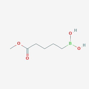 molecular formula C6H13BO4 B6597375 (5-methoxy-5-oxopentyl)boronic acid CAS No. 375391-78-9