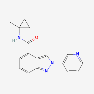 molecular formula C17H16N4O B6597382 N-(1-methylcyclopropyl)-2-(pyridin-3-yl)-2H-indazole-4-carboxamide CAS No. 1689545-27-4