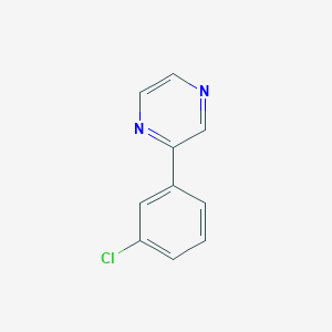 molecular formula C10H7ClN2 B6597388 2-(3-chlorophenyl)pyrazine CAS No. 108030-82-6