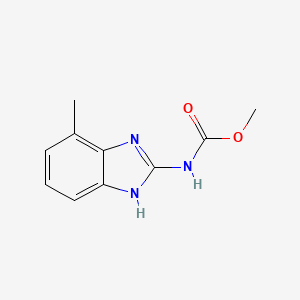 molecular formula C10H11N3O2 B6597401 methyl N-(4-methyl-1H-1,3-benzodiazol-2-yl)carbamate CAS No. 69878-51-9