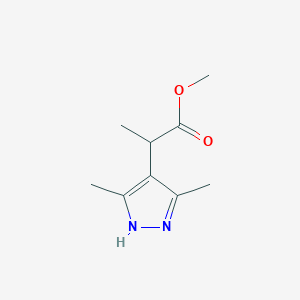 methyl 2-(3,5-dimethyl-1H-pyrazol-4-yl)propanoate