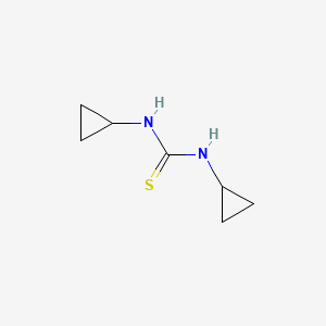 molecular formula C7H12N2S B6597564 1,3-dicyclopropylthiourea CAS No. 59814-70-9