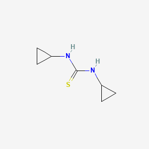 molecular formula C7H12N2S B6597564 1,3-二环丙基硫脲 CAS No. 59814-70-9