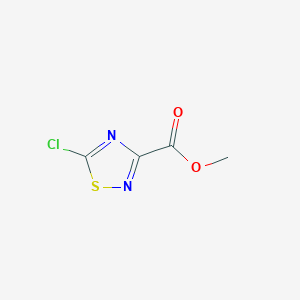 molecular formula C4H3ClN2O2S B6597591 methyl 5-chloro-1,2,4-thiadiazole-3-carboxylate CAS No. 75028-30-7