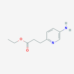 molecular formula C10H14N2O2 B6597592 ethyl 3-(5-aminopyridin-2-yl)propanoate CAS No. 224635-22-7