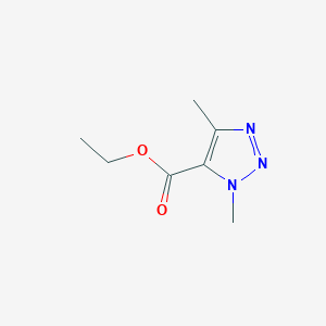 molecular formula C7H11N3O2 B6597612 ethyl 1,4-dimethyl-1H-1,2,3-triazole-5-carboxylate CAS No. 1393561-26-6