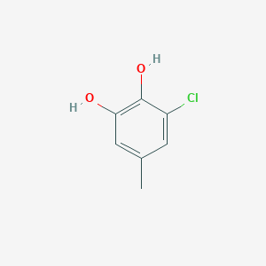 molecular formula C7H7ClO2 B6597624 3-chloro-5-methylbenzene-1,2-diol CAS No. 3978-66-3