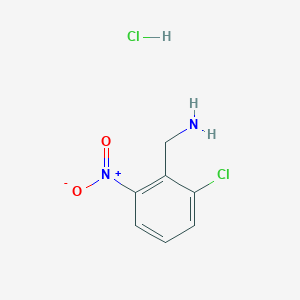 molecular formula C7H8Cl2N2O2 B6597637 (2-chloro-6-nitrophenyl)methanamine hydrochloride CAS No. 116599-40-7